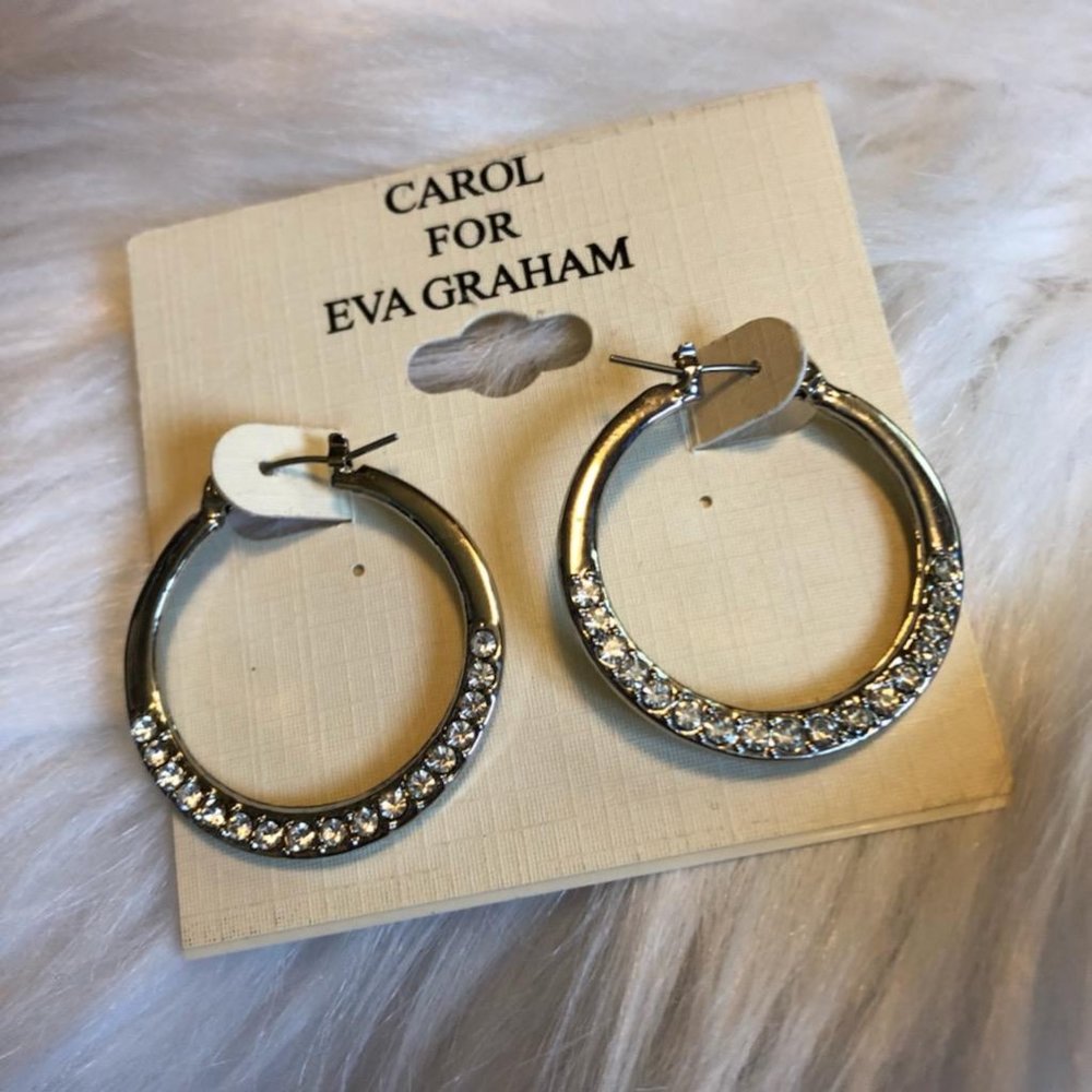 Carol for Eva Graham Hoop Earrings